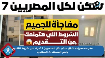 «فرصة مميزة» شقق سكن لكل المصريين 7 تعرف على شروط التقديم وأهم المستندات المطلوبة